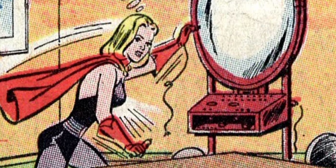 Lesla-Lar wears her own version of a Supergirl costume in Action Comics