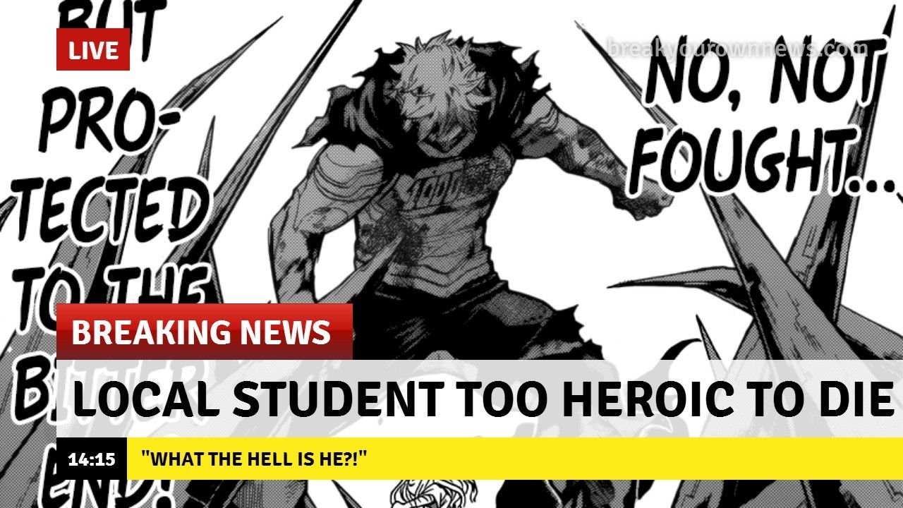 Mirio Is A Local Student Too Heroic To Die meme