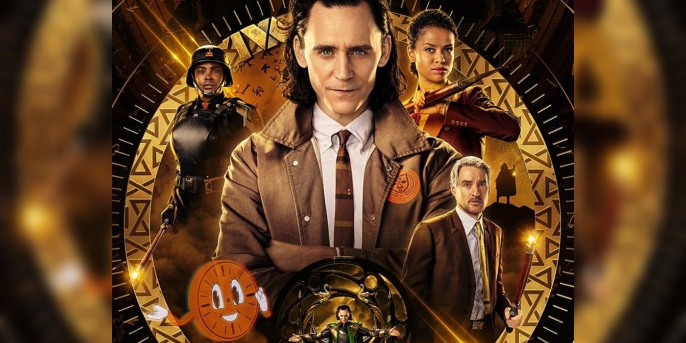 Loki show poster Tom Hiddleston clock