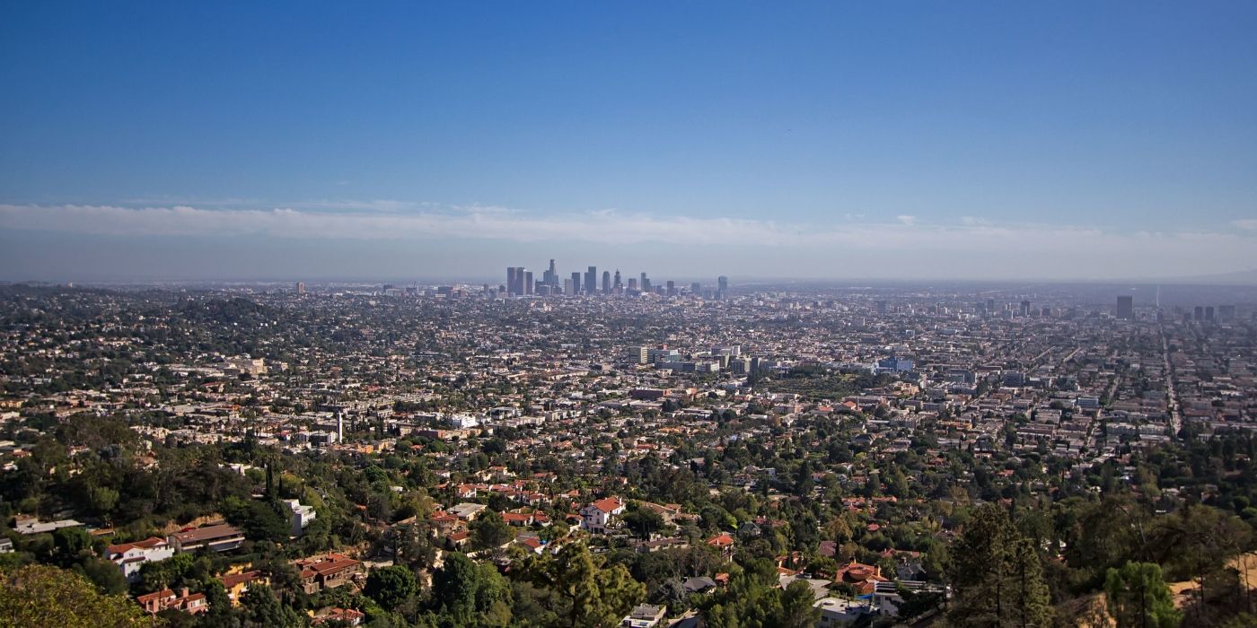 aerial view of Los Angeles