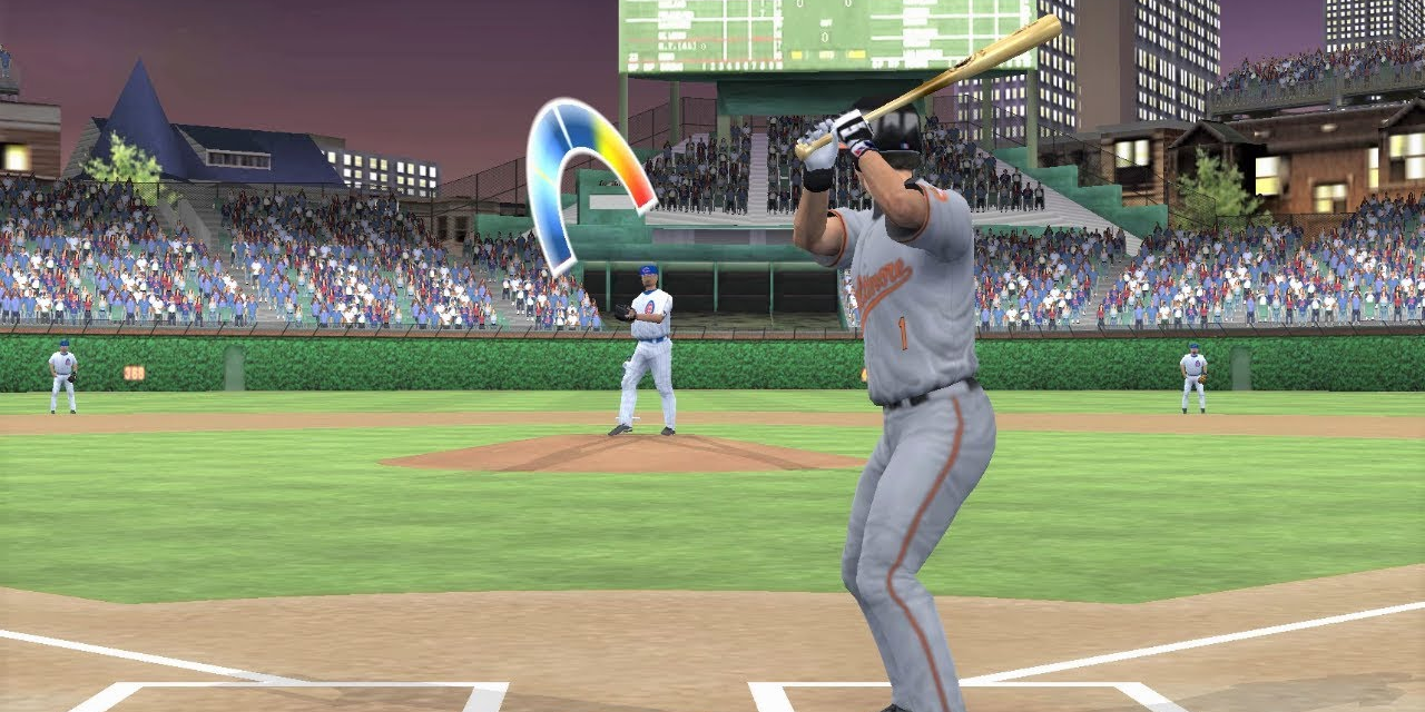 An Orioles player at bat in MLB 09: The Show