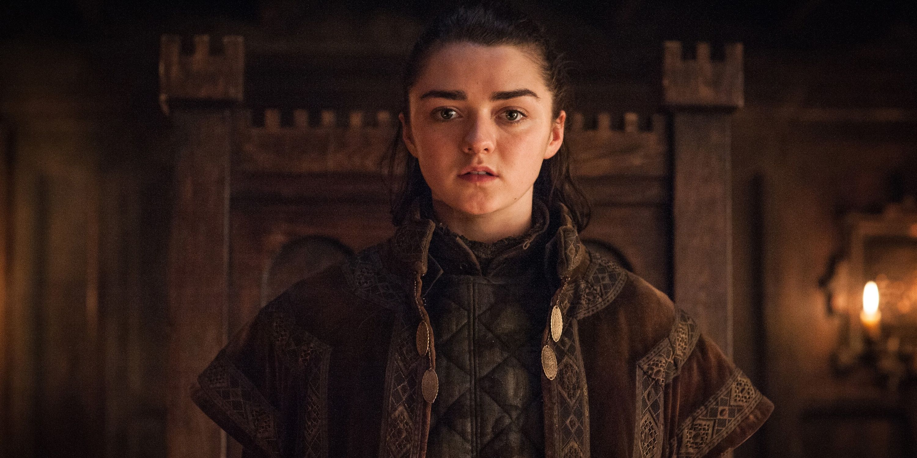 Arya Stark wearing Walder Frey's clothes in Game of Thrones