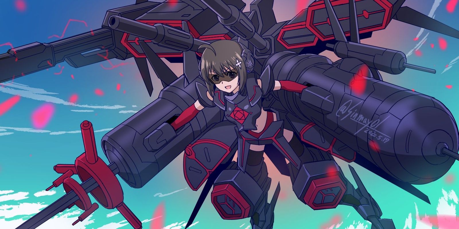 Mapple from Bofuri I Dont Want to Get Hurt, So I'll Max Out My Defense in her mecha.