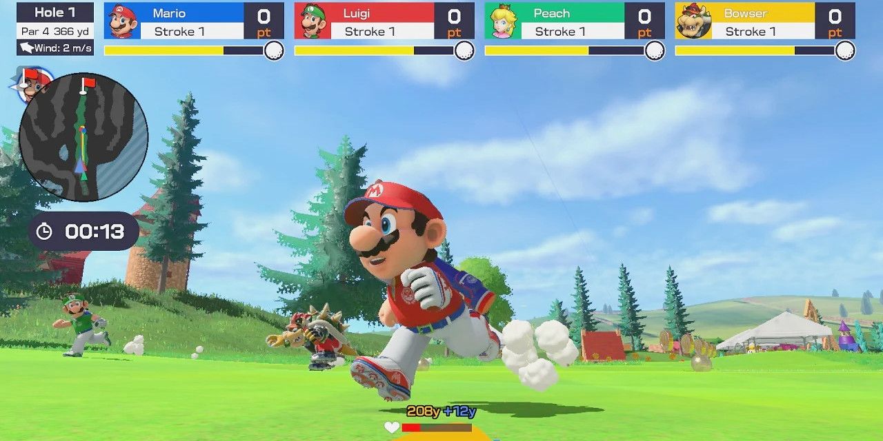 How Mario Golf: Super Rush Speed Golf Is Similar To Mario Kart