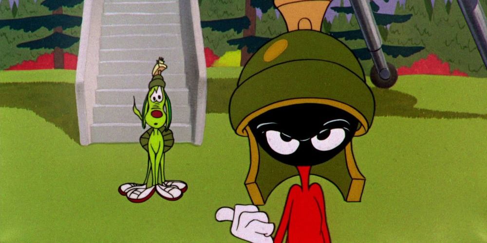 Marvin The Martian and K-9 from Looney Tunes