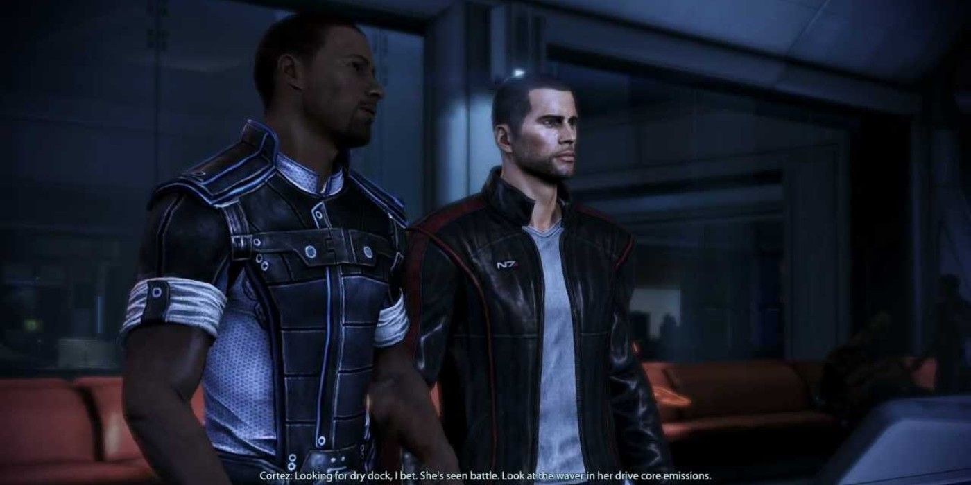 Shepard joins Steve on the Citadel for some Shore Leave in Mass Effect 3