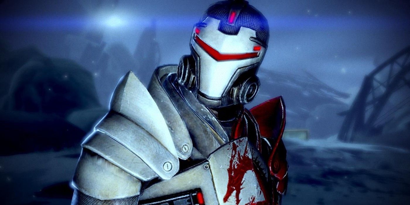 The Blood Dragon Armor DLC set in Mass Effect Legendary Edition