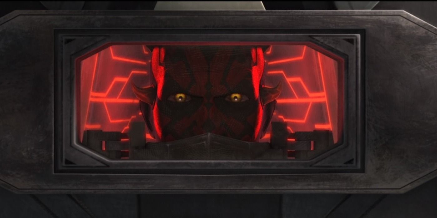 Maul senses that Order 66 has been unleashed while in his prison in Shattered The Clone Wars