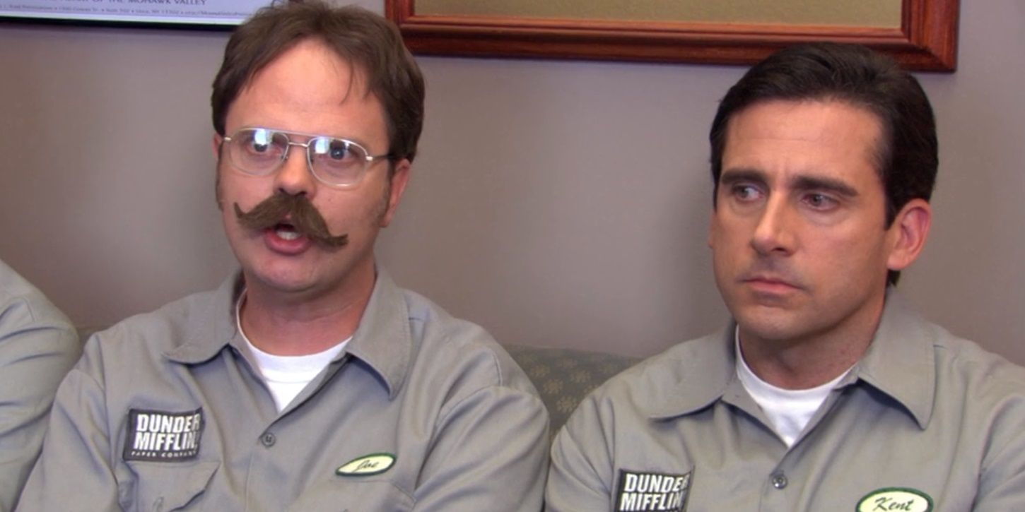Michael e Dwight disfarçados em The Office