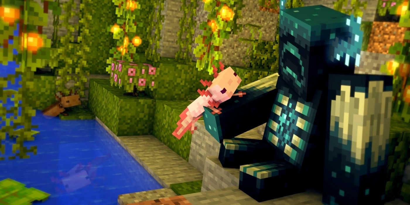 Minecraft Cliffs &amp; Caves Developer Video Talks Axolotls, Goats, &amp; More