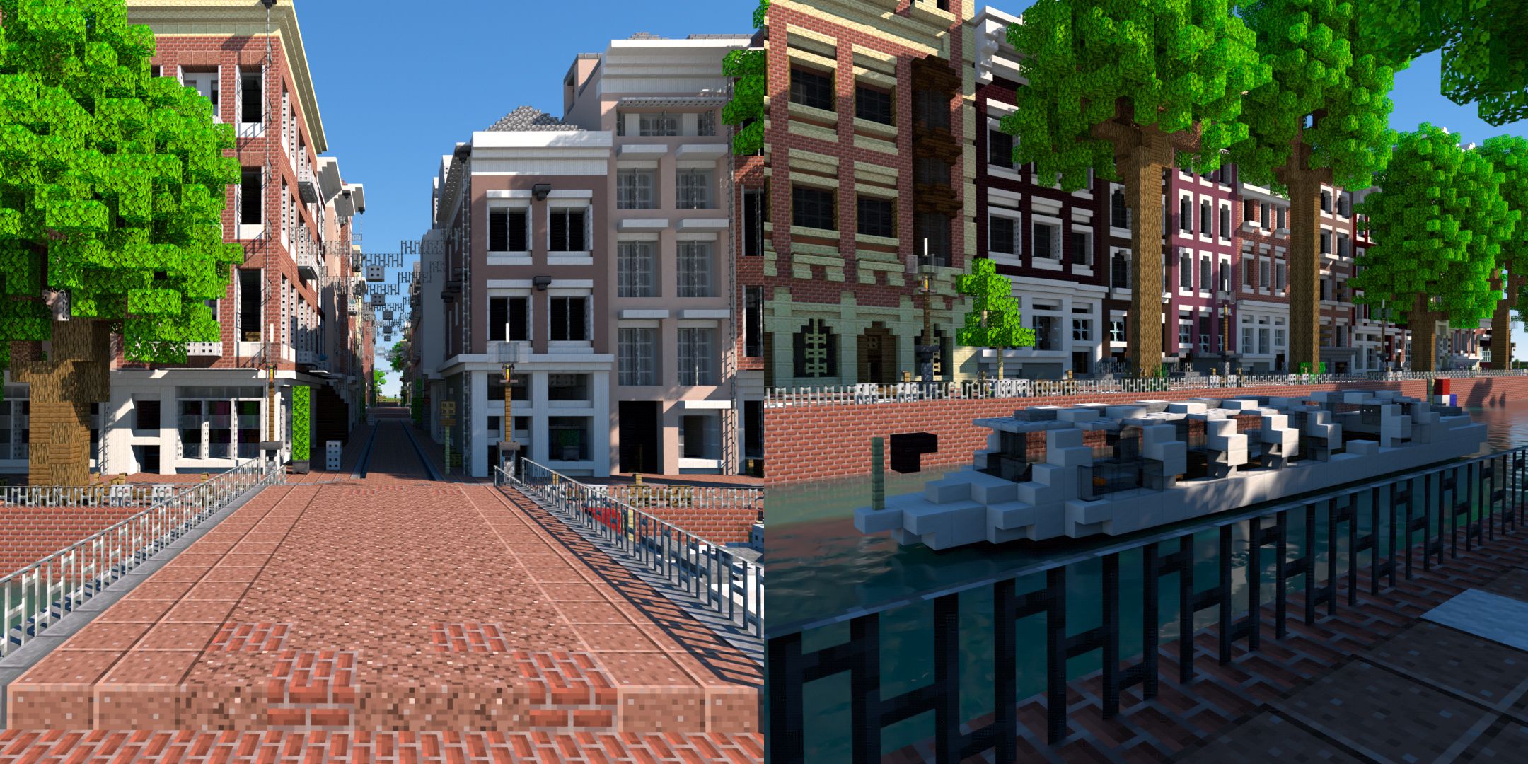 Minecraft Recreation Of Amsterdam Streets And Canals