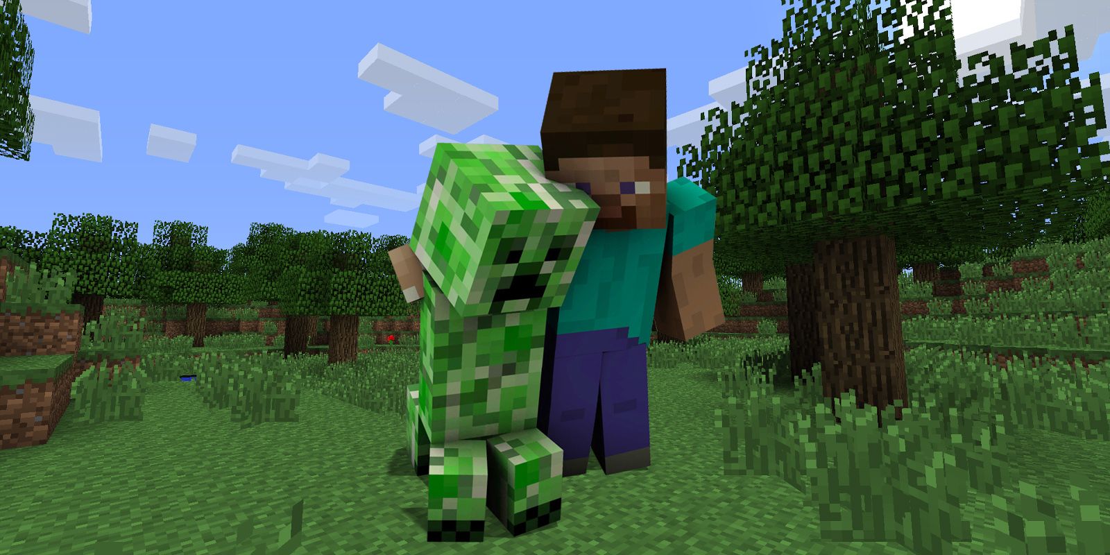 Minecraft Steve And Creeper
