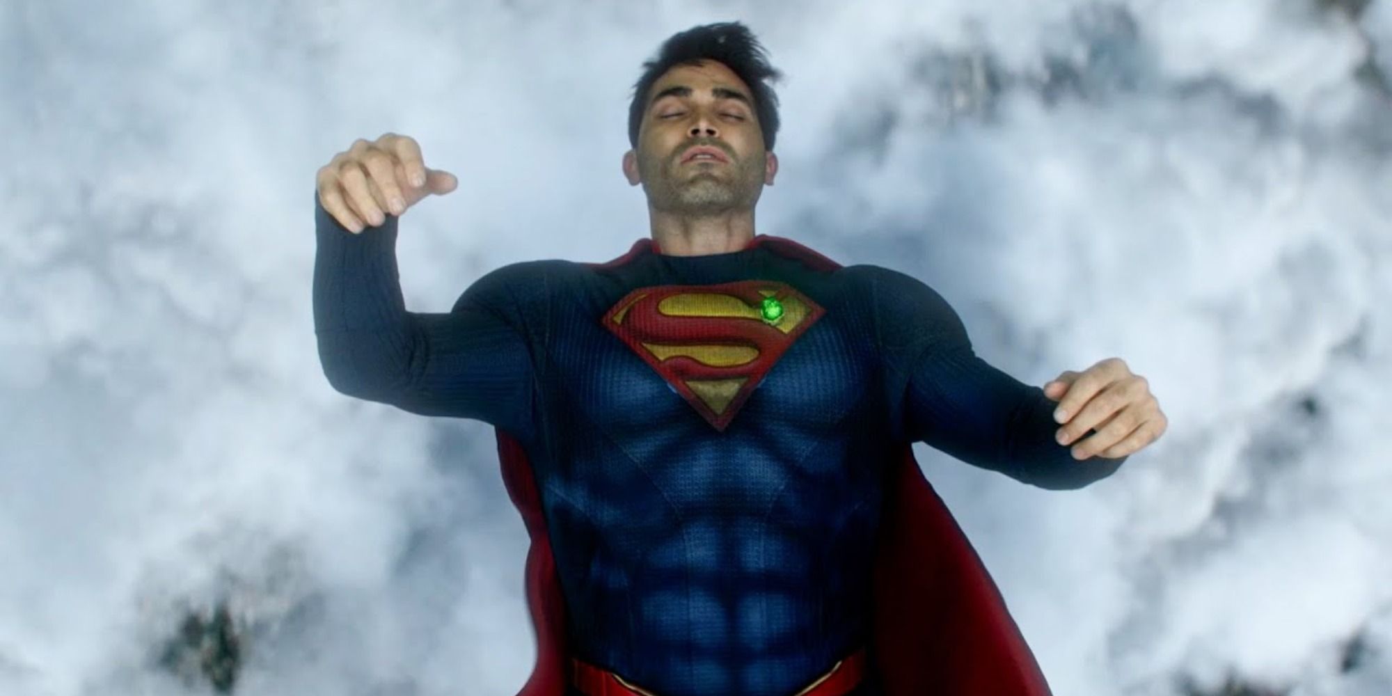 Superman falling from the sky.