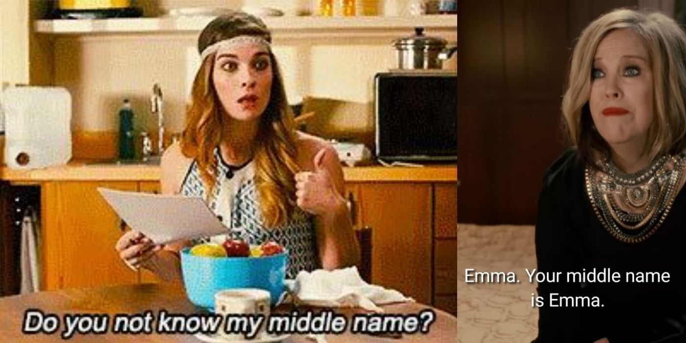 Moira talking to alexis about her unknown middle name on schitt's creek