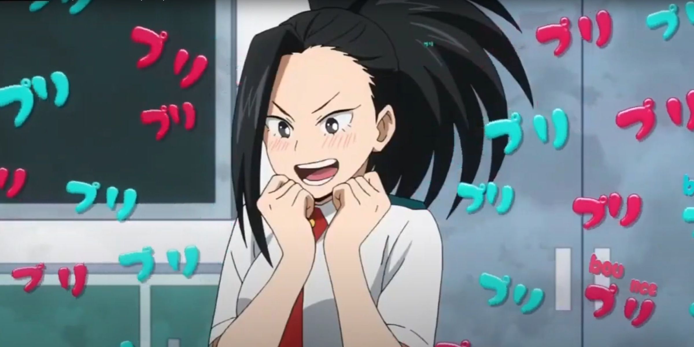 Momo gets excioted about studying in My Hero Academia.