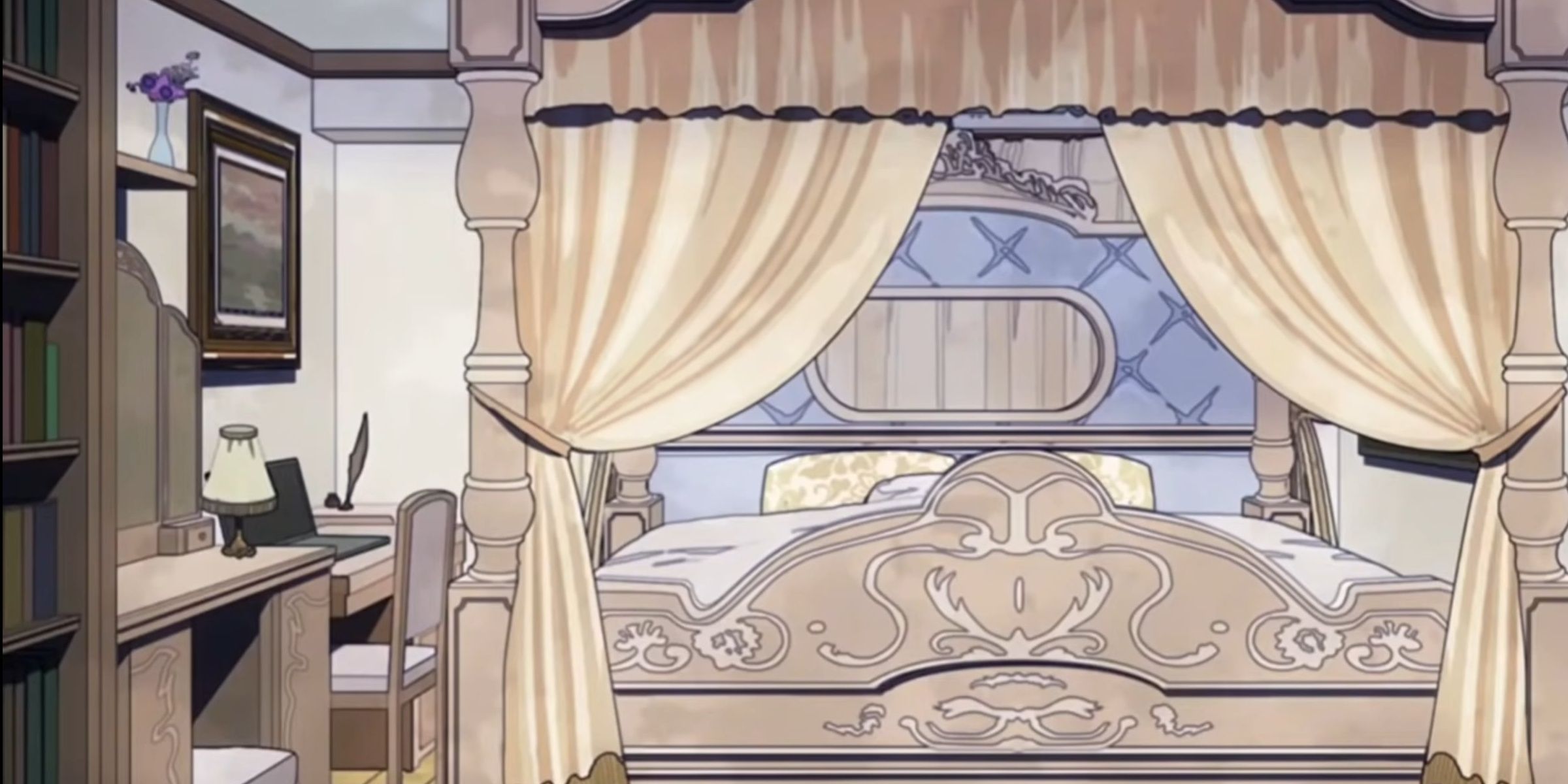 Momo's dorm room in My Hero Academia.