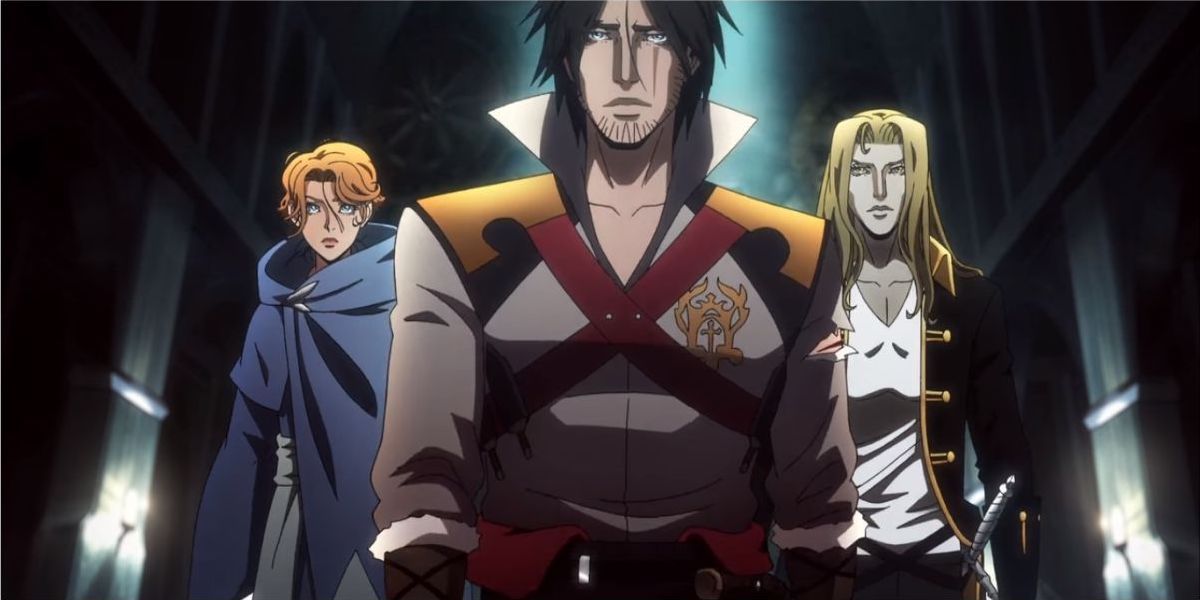 Trevor, Sypha, and Alucard get ready to take the fight to Dracula