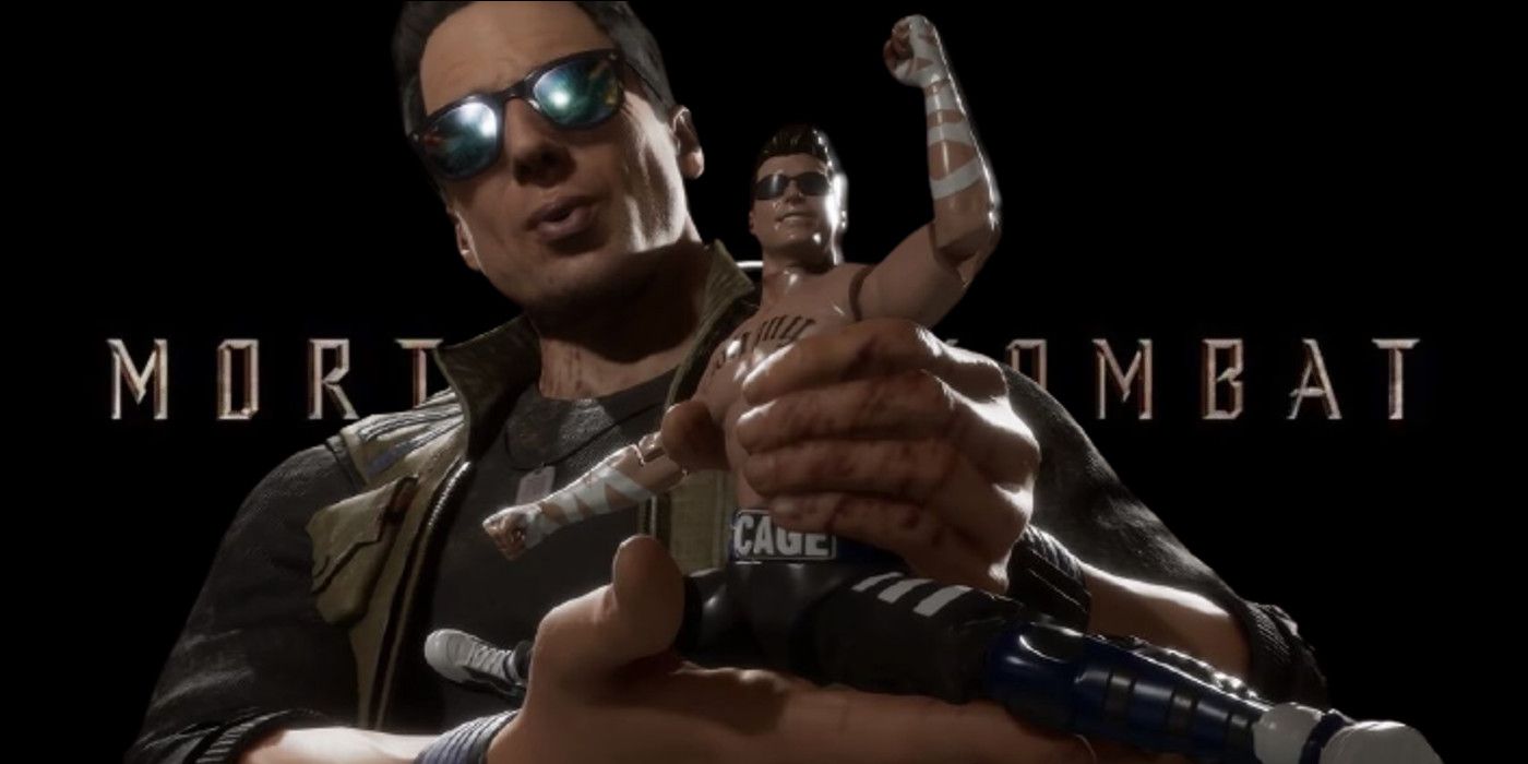 Mortal Kombat 2021 Logo Johnny Cage With Action Figure