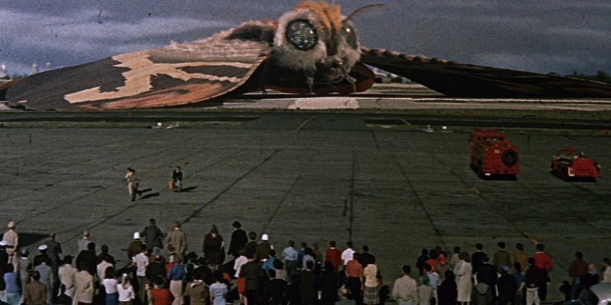 Mothra in the iconic 1960s Mothra Kaiju movie.