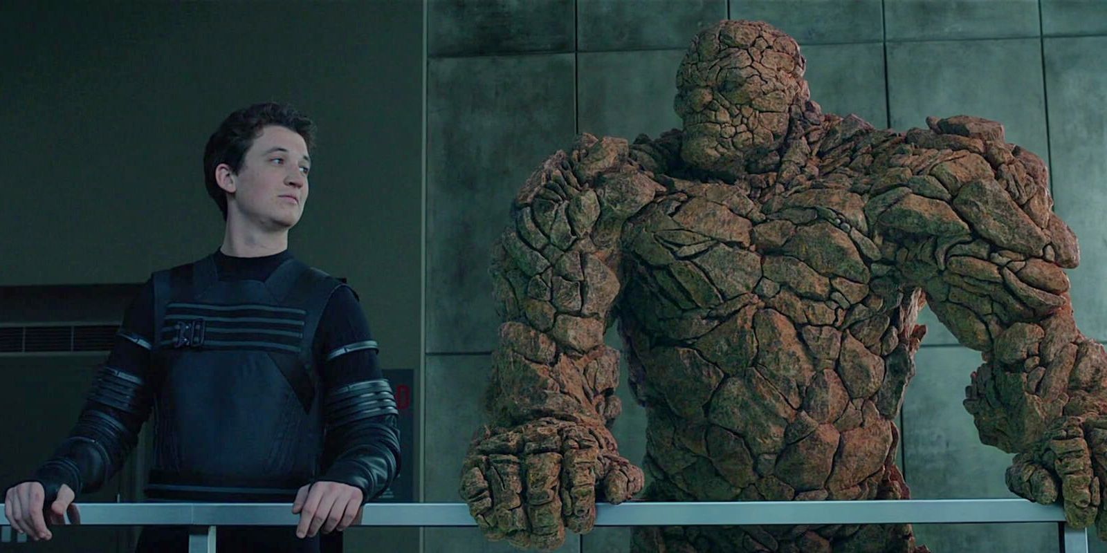 Mr. Fantastic and The Thing talking in Fantastic Four