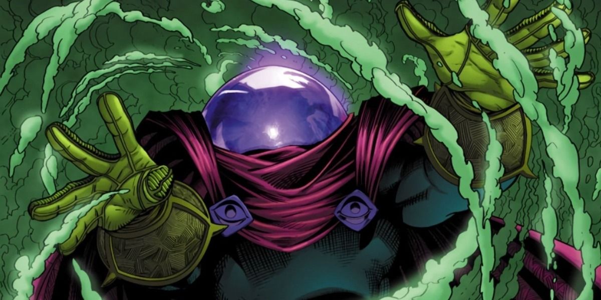 Mysterio obscured in smoke.