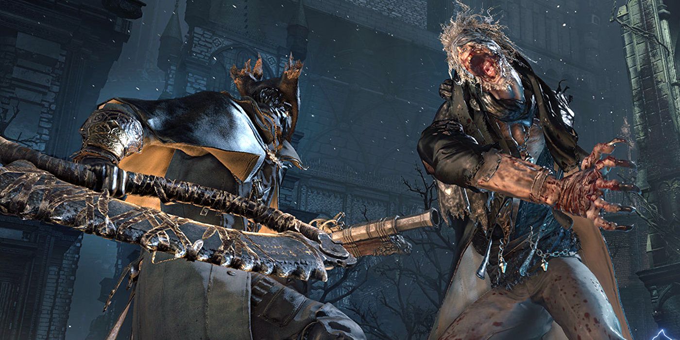 A deadly close combat encounter in Bloodborne