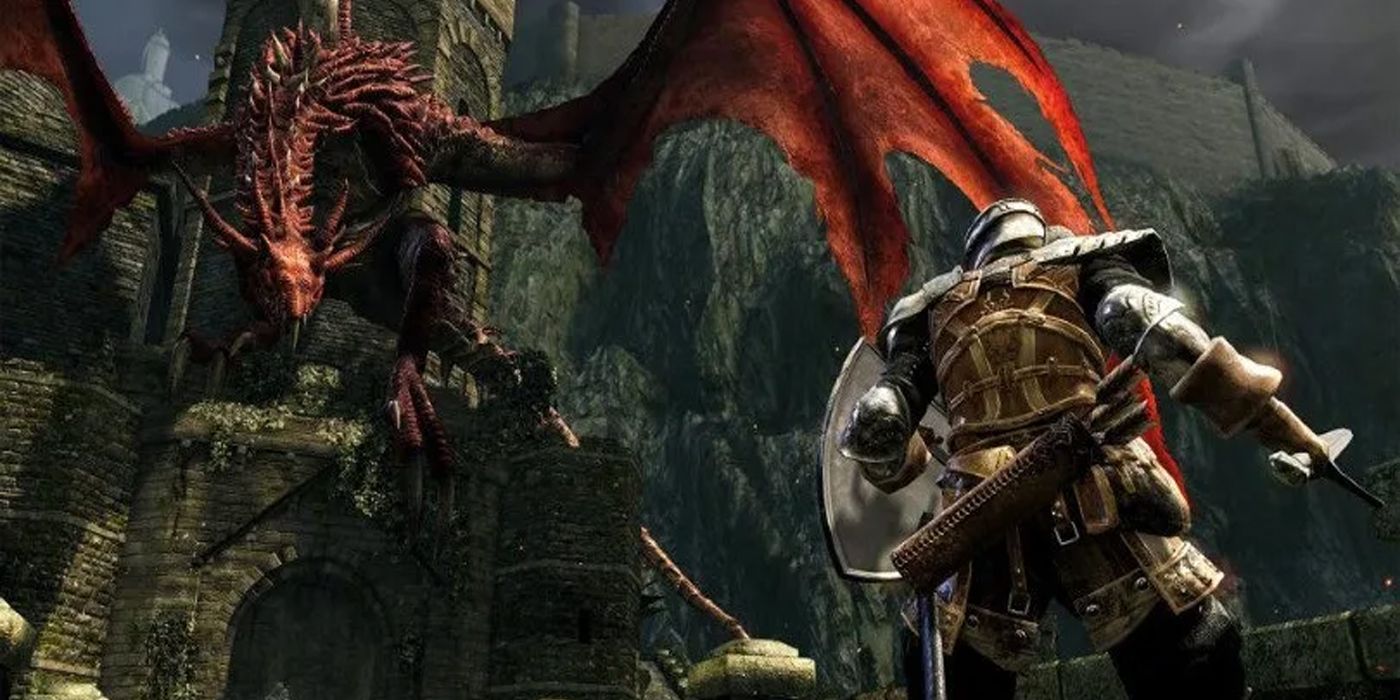 First dragon encounter in Dark Souls