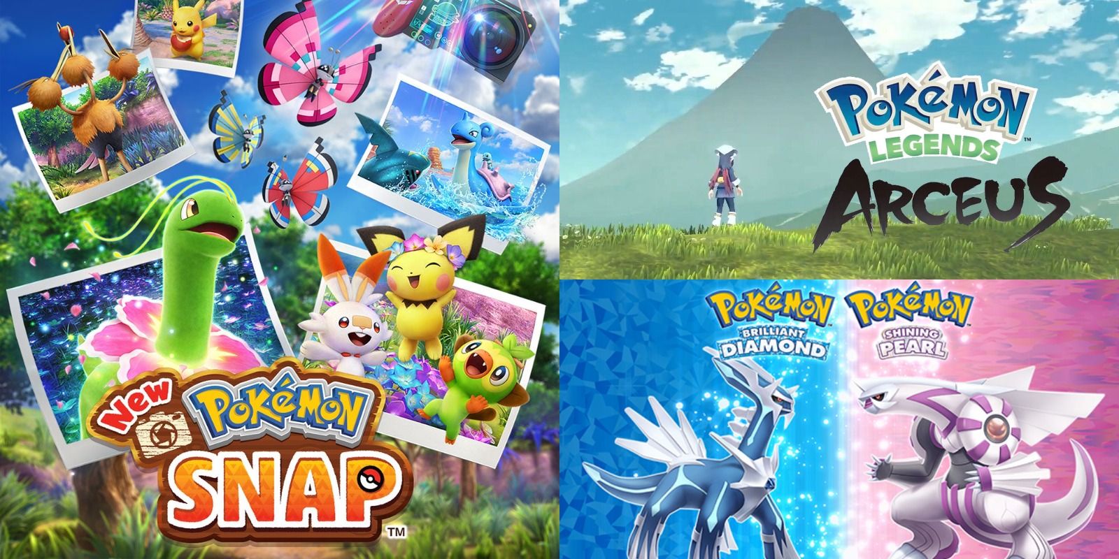 Promo for New Pokémon Snap, Legends: Arceus and the Sinnoh remakes