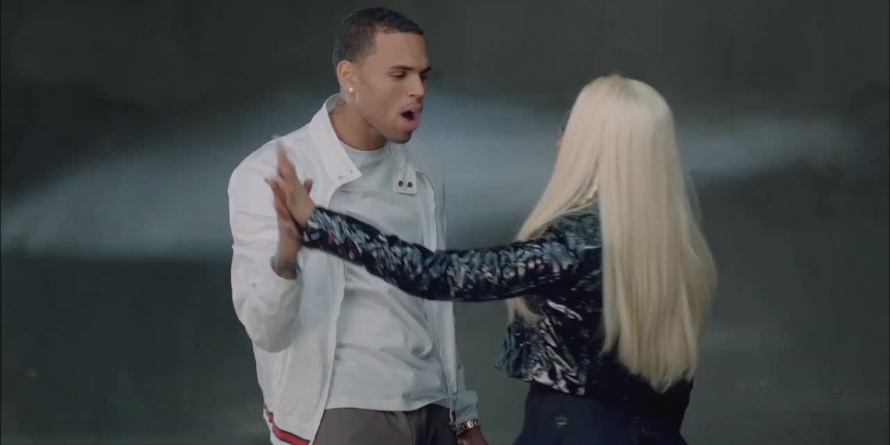 Nicki Minaj and Chris Brown together in the music video for &quot;Right By My Side&quot;