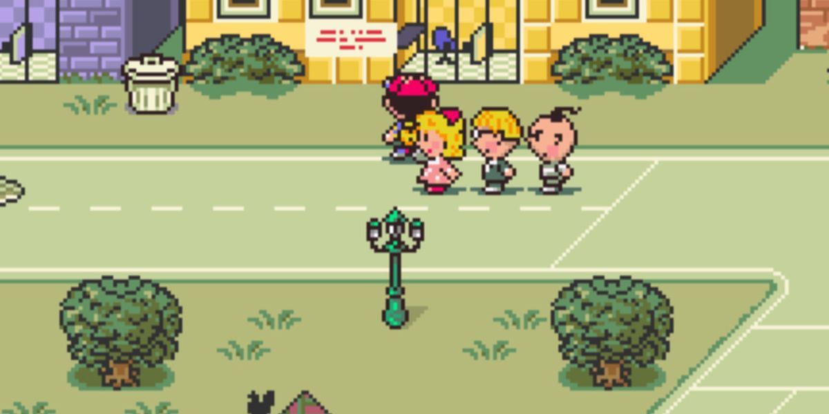 Characters walking in Mother (Earthbound)
