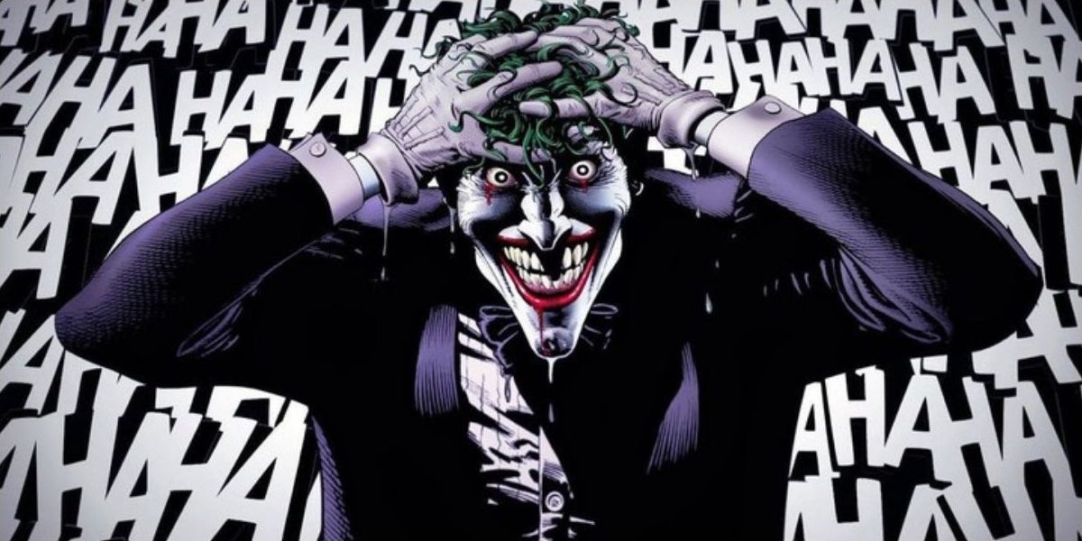 The Joker laughs manically as he loses his mind in DC Comics