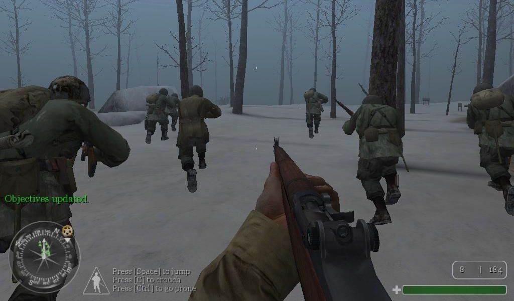 Campaign mission from the original 2003 Call of Duty game.