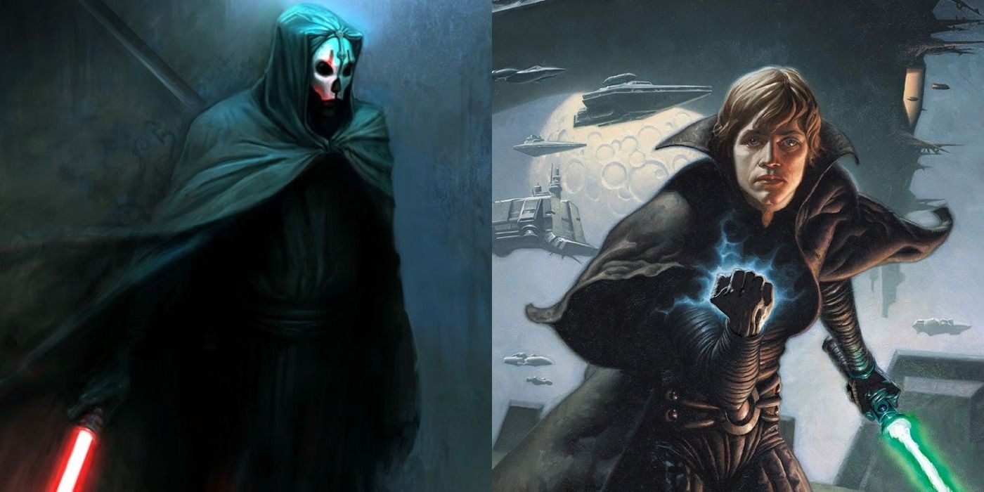 Darth Nihilus and Luke Skywalker in Star Wars Legends