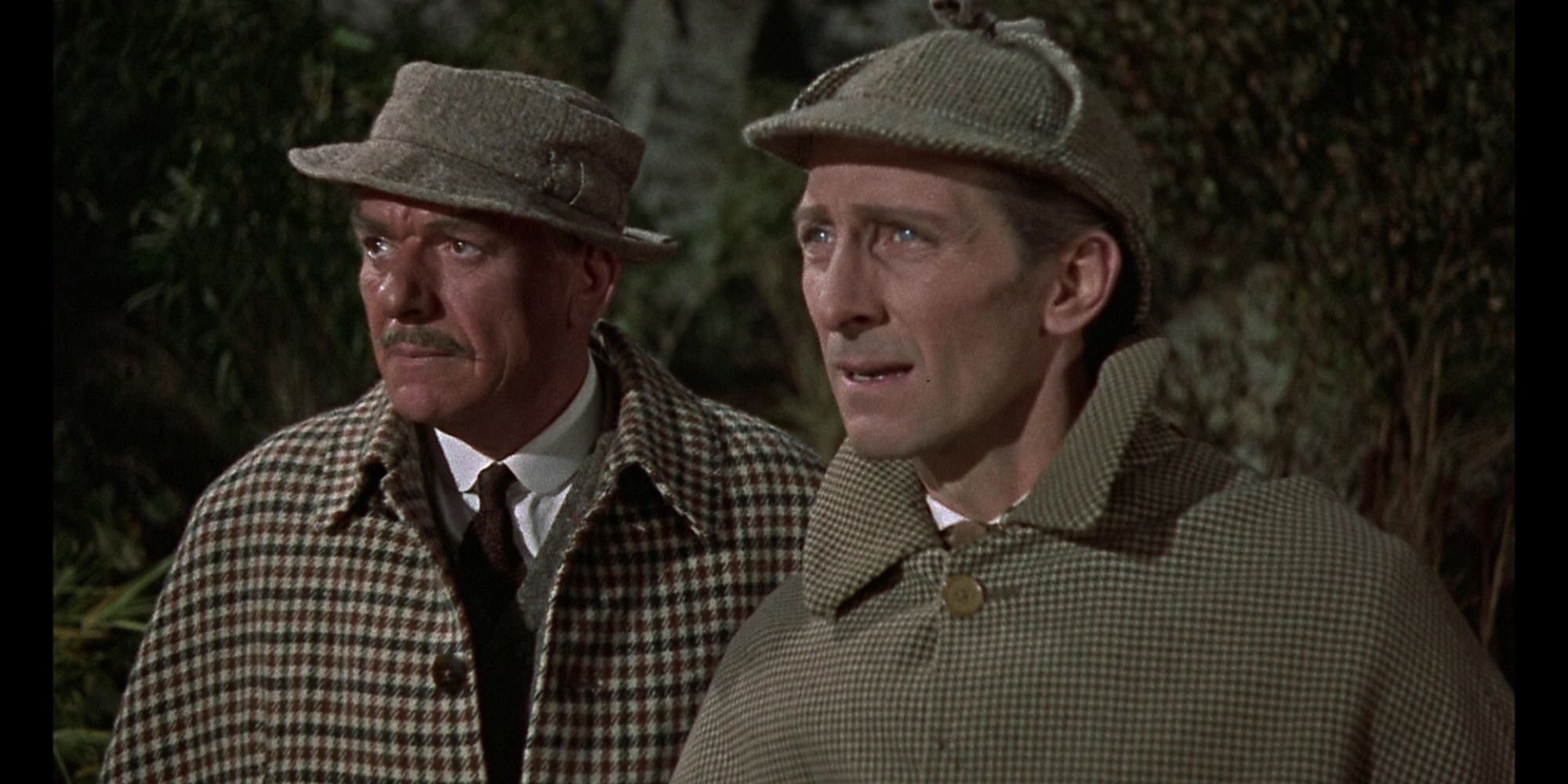 Peter Cushing and Andre Morell in Hounds Of The Baskervilles