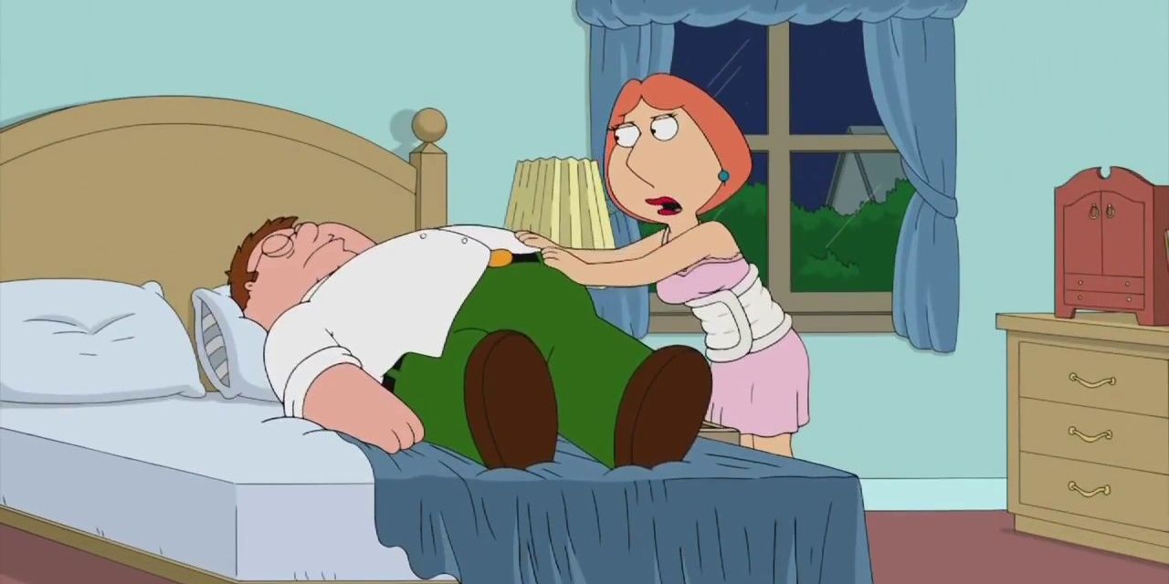 Lois puts Peter to bed