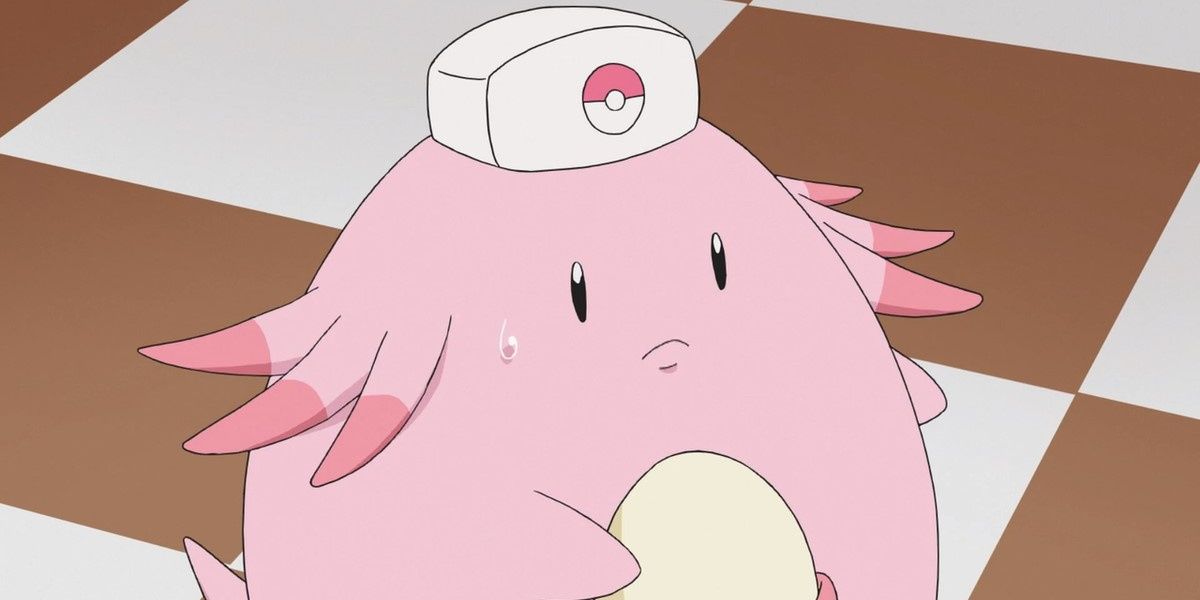 Chansey Pokemon with a nurse hat on