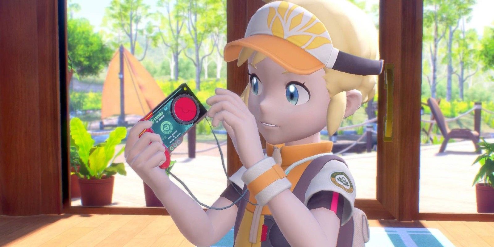 A player receives the research camera in New Pokémon Snap
