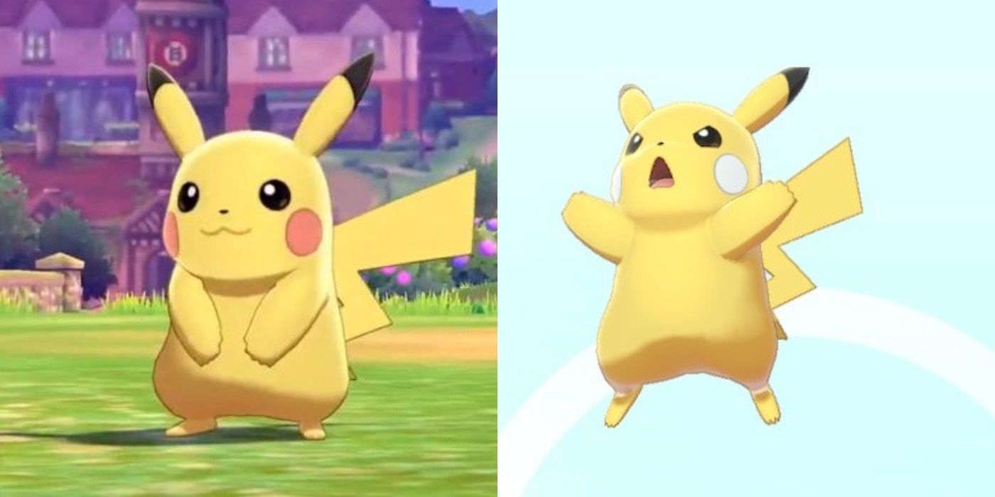 Here's A Comparison Of Pikachu In Pokemon Sword/Shield And Pokemon Let's GO  – NintendoSoup