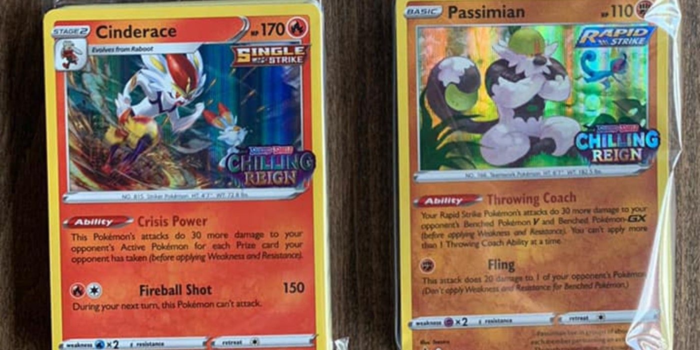 Pokemon TCG Chilling Reign Promo Cards Passimian and Cinderace