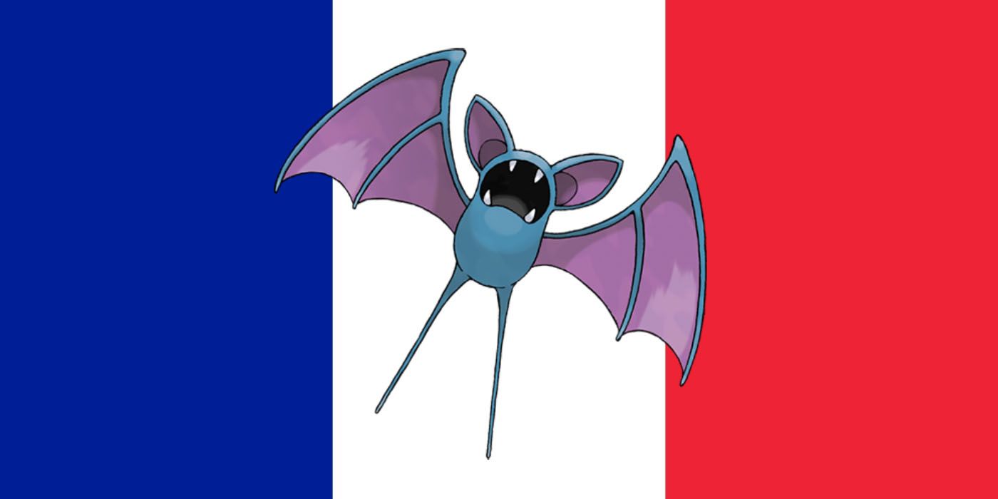 Pokemon Zubat French Flag Cover