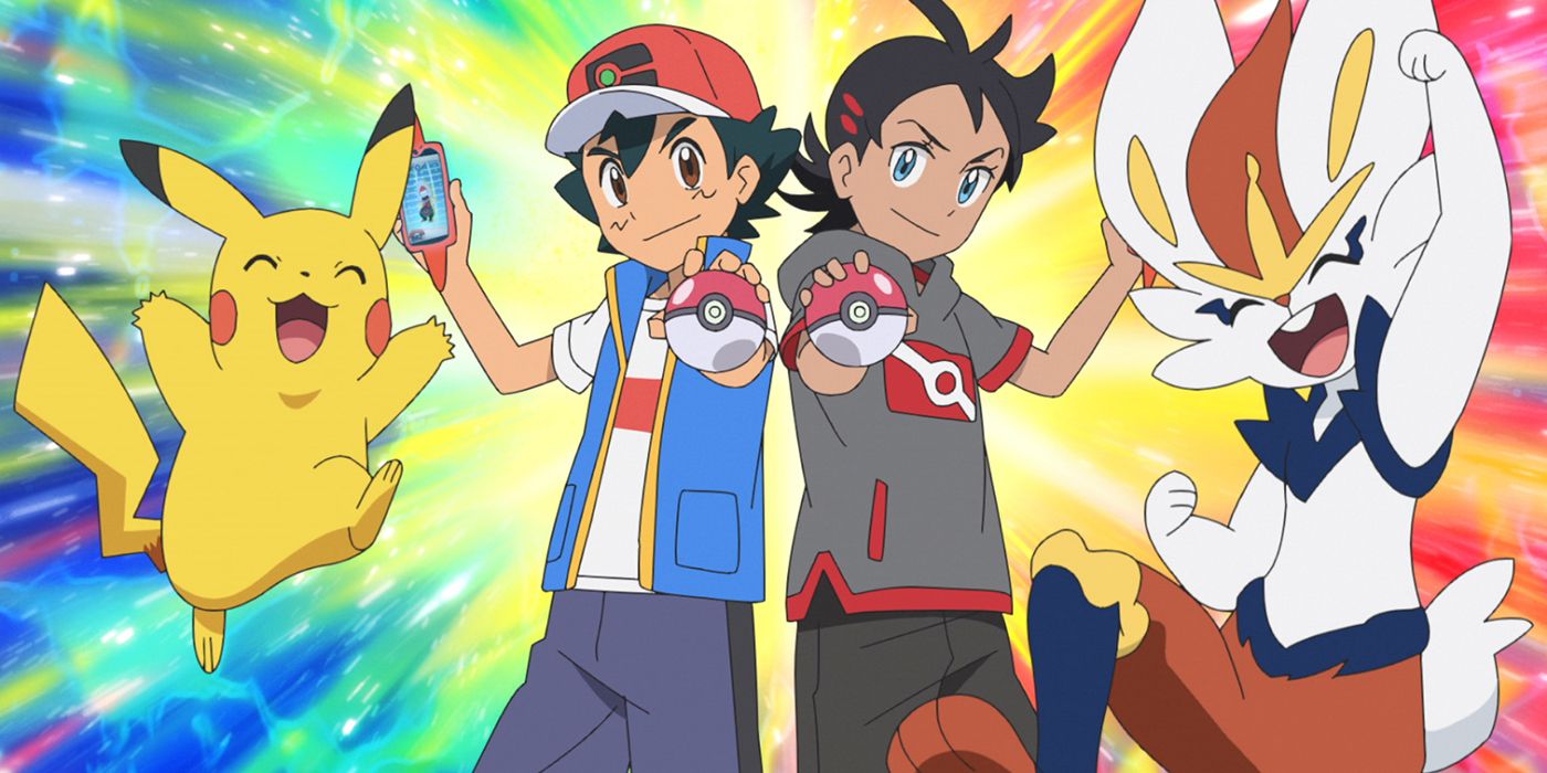 Ash Ketchum and Goh in Pokémon Master Journeys: The Series.