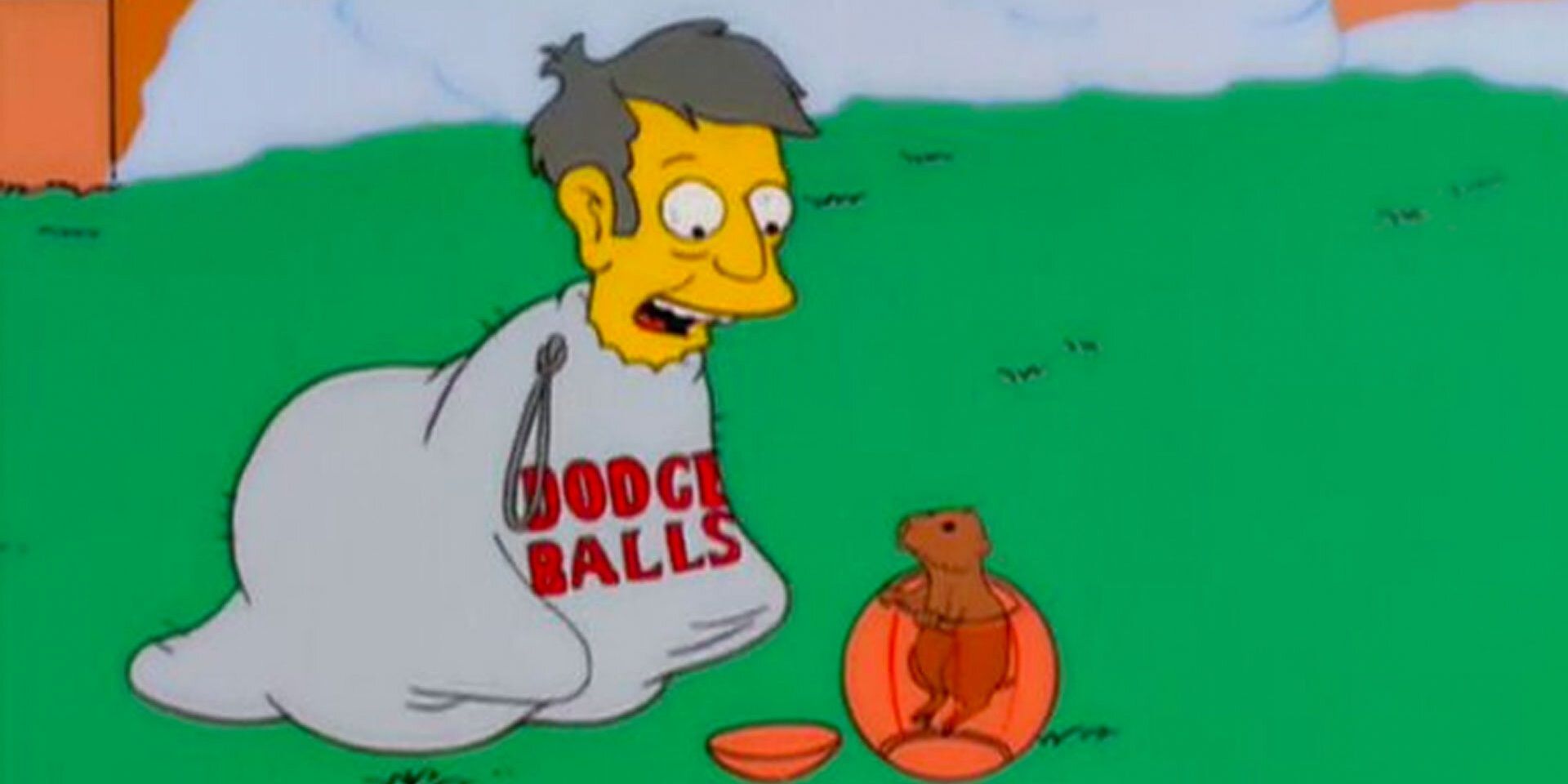 Principal Skinner and a hamster in The Simpsons
