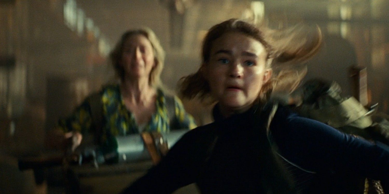 Quiet Place 2 Trailer Evelyn and Regan Running