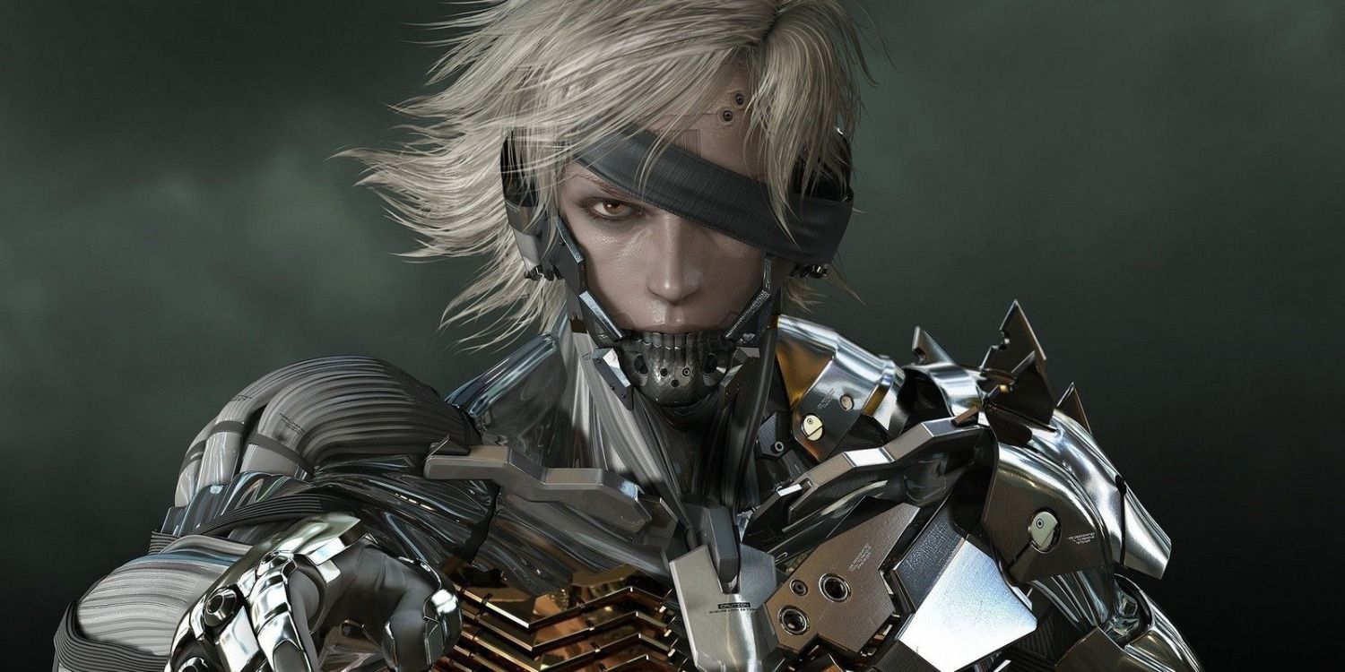 Raiden and his cyber-prosthetic exoskeleton in Metal Gear.