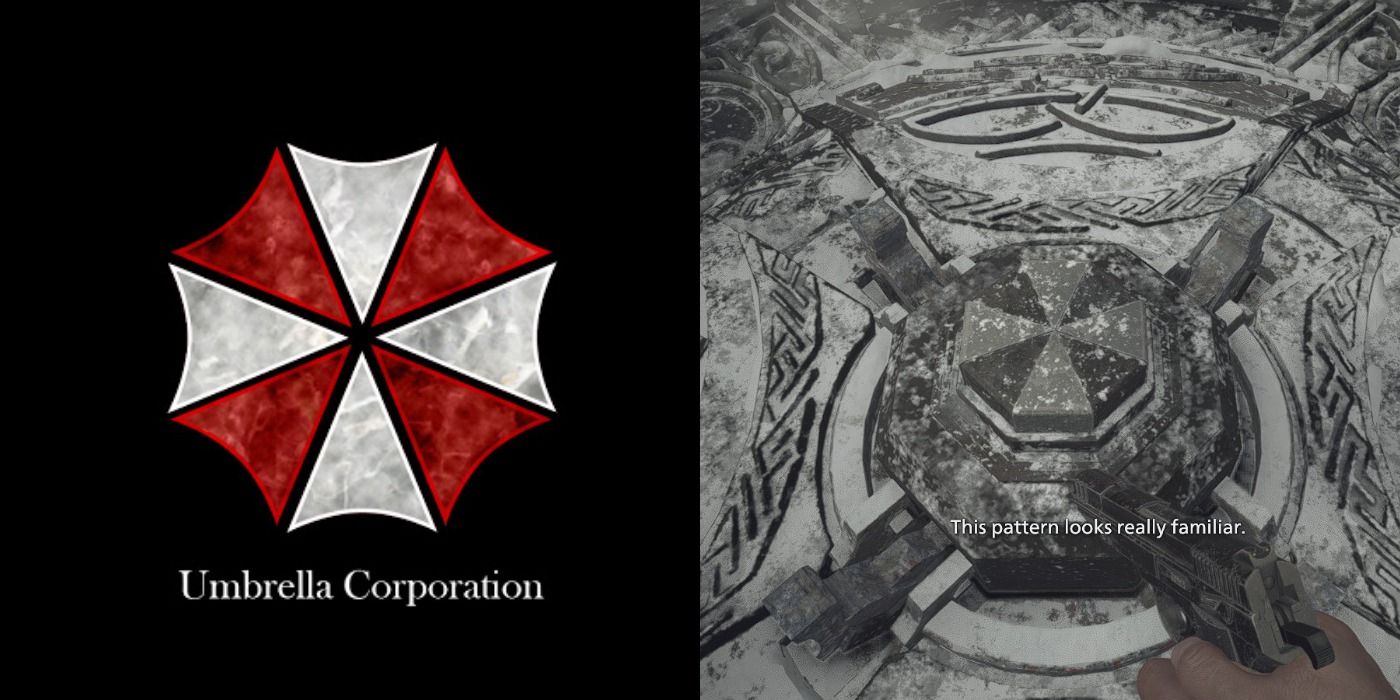 The red Umbrella logo and the altar symbol