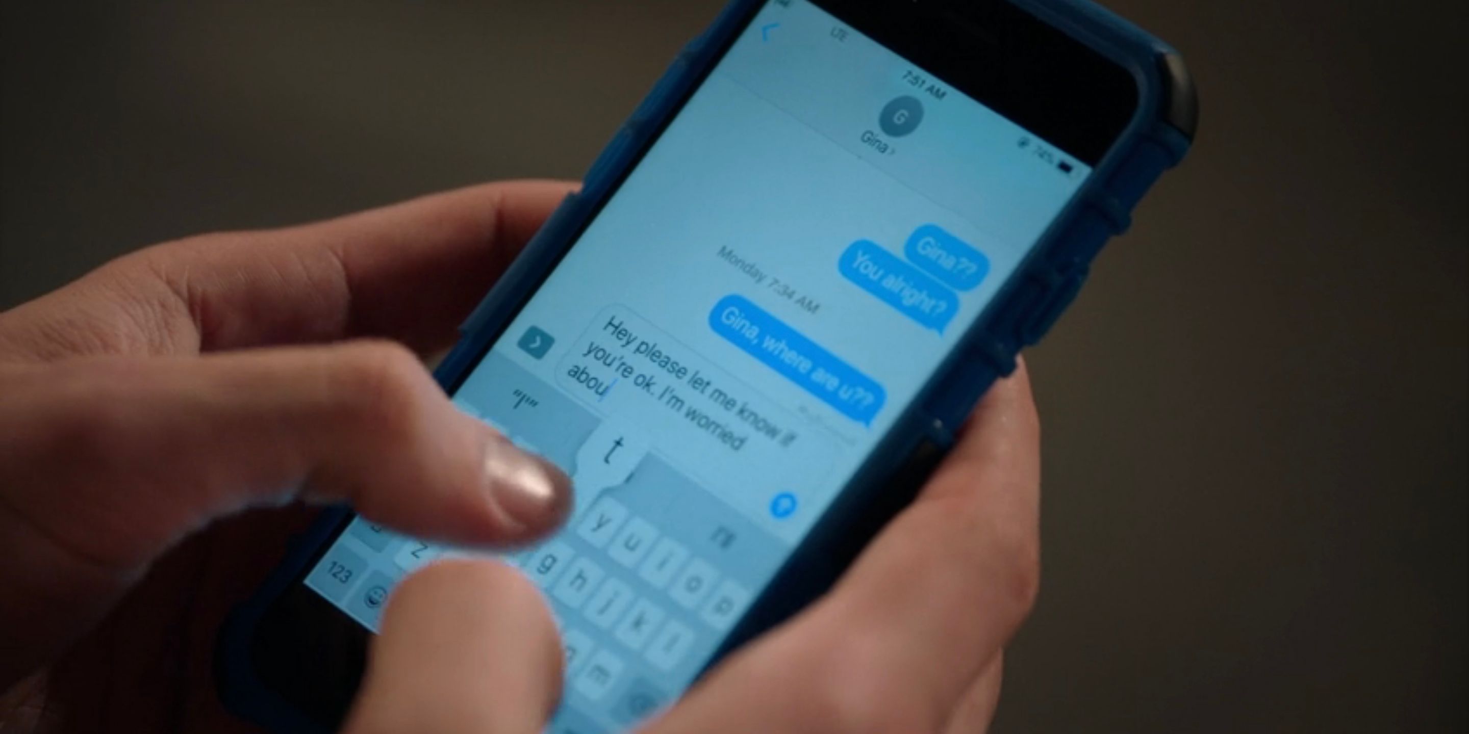 Ricky texts Gina in High School Musical the Series