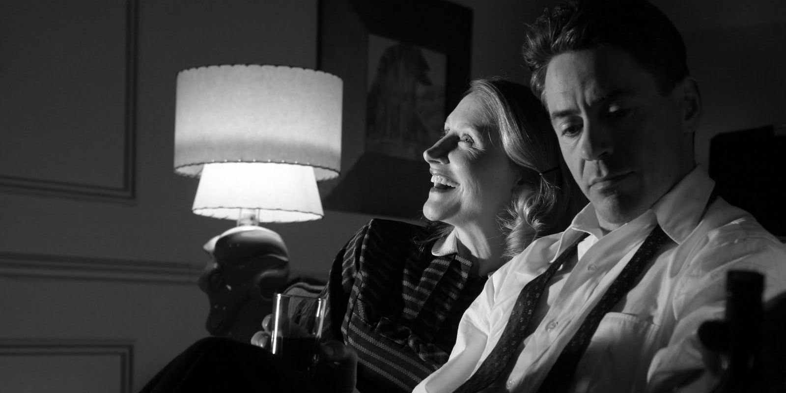 Robert Downey Jr. and Patricia Clarkson in Good Night and Good Luck.