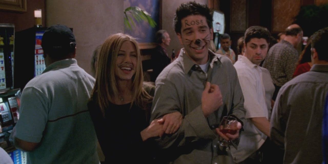 Ross and Rachel drunk together in Las Vegas 