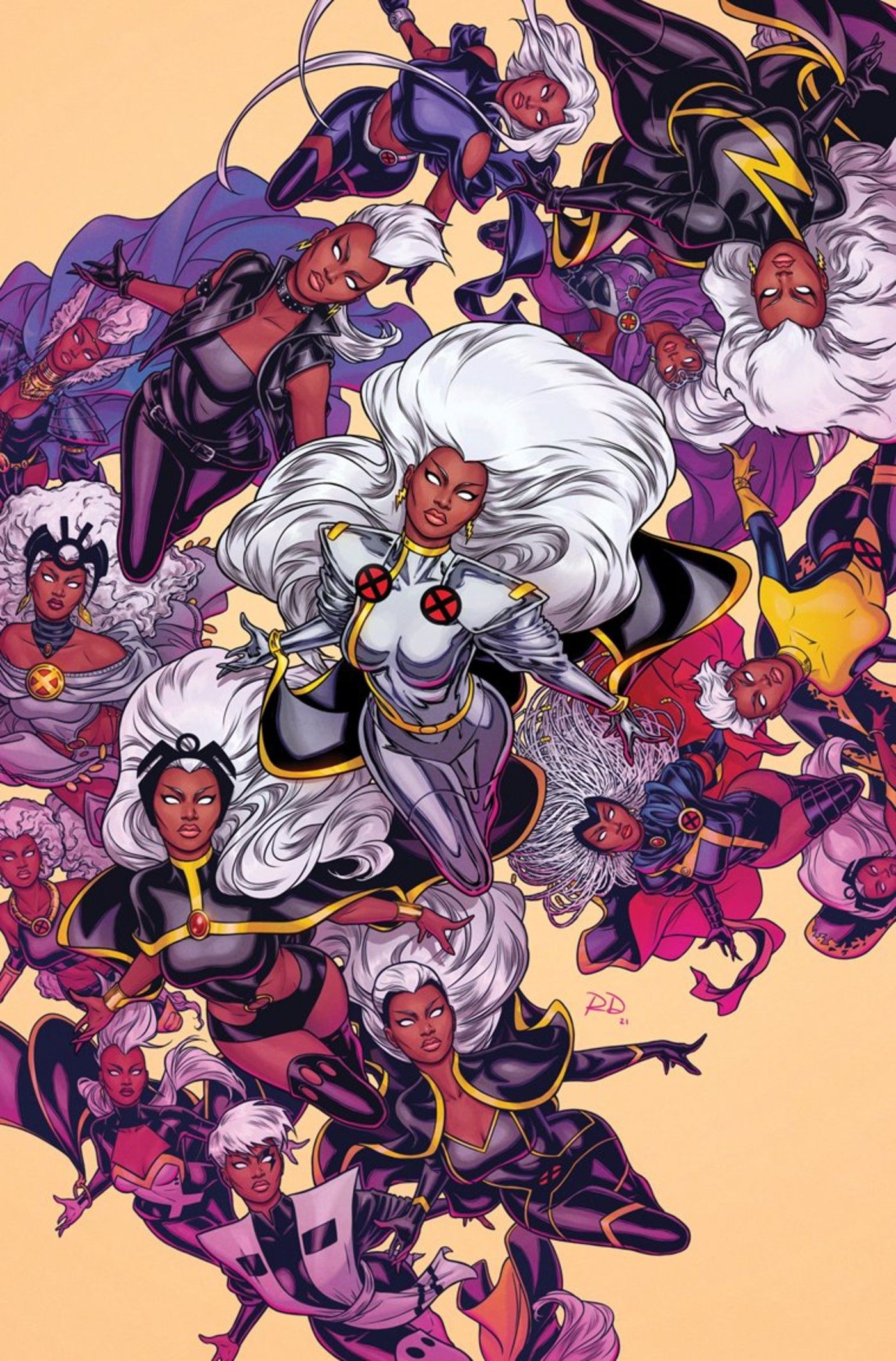 Stunning X Men Variant Cover Showcases Storms Marvel Comics Costumes 