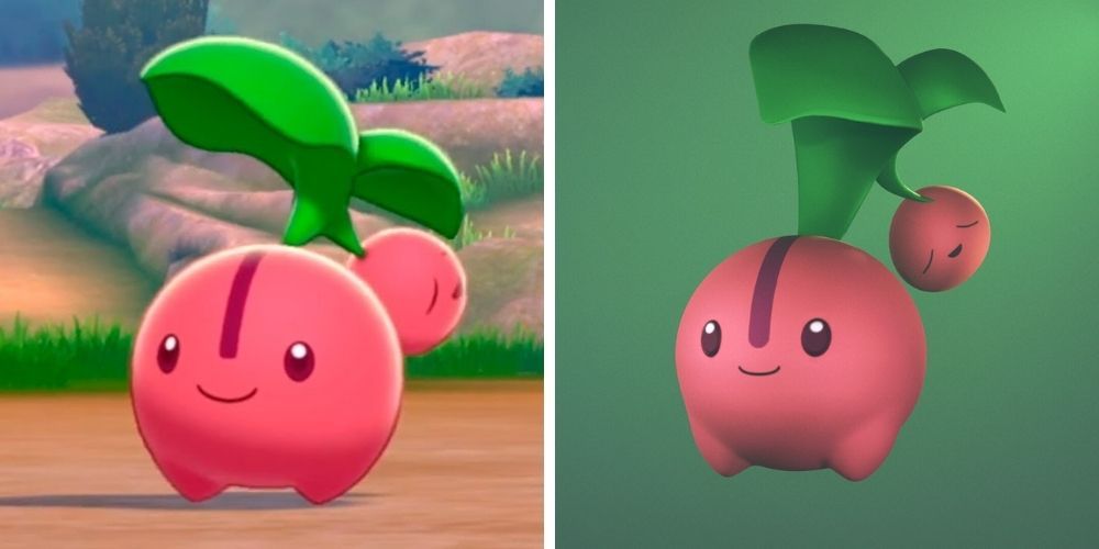 Cherbi Pokemon two side by side images